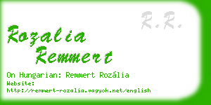rozalia remmert business card